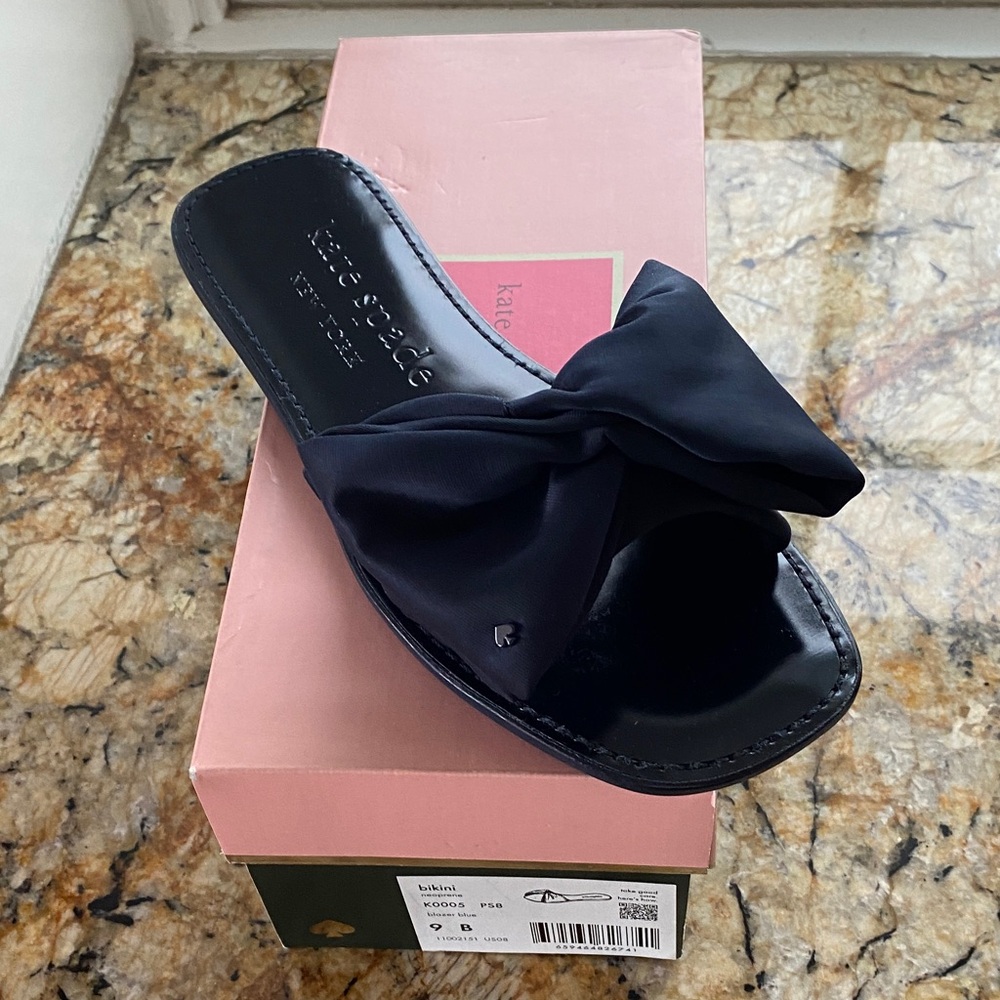 Kate Spade Black Bow Sandals